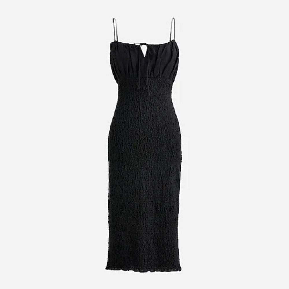 J.Crew Smocked Linen Dress
